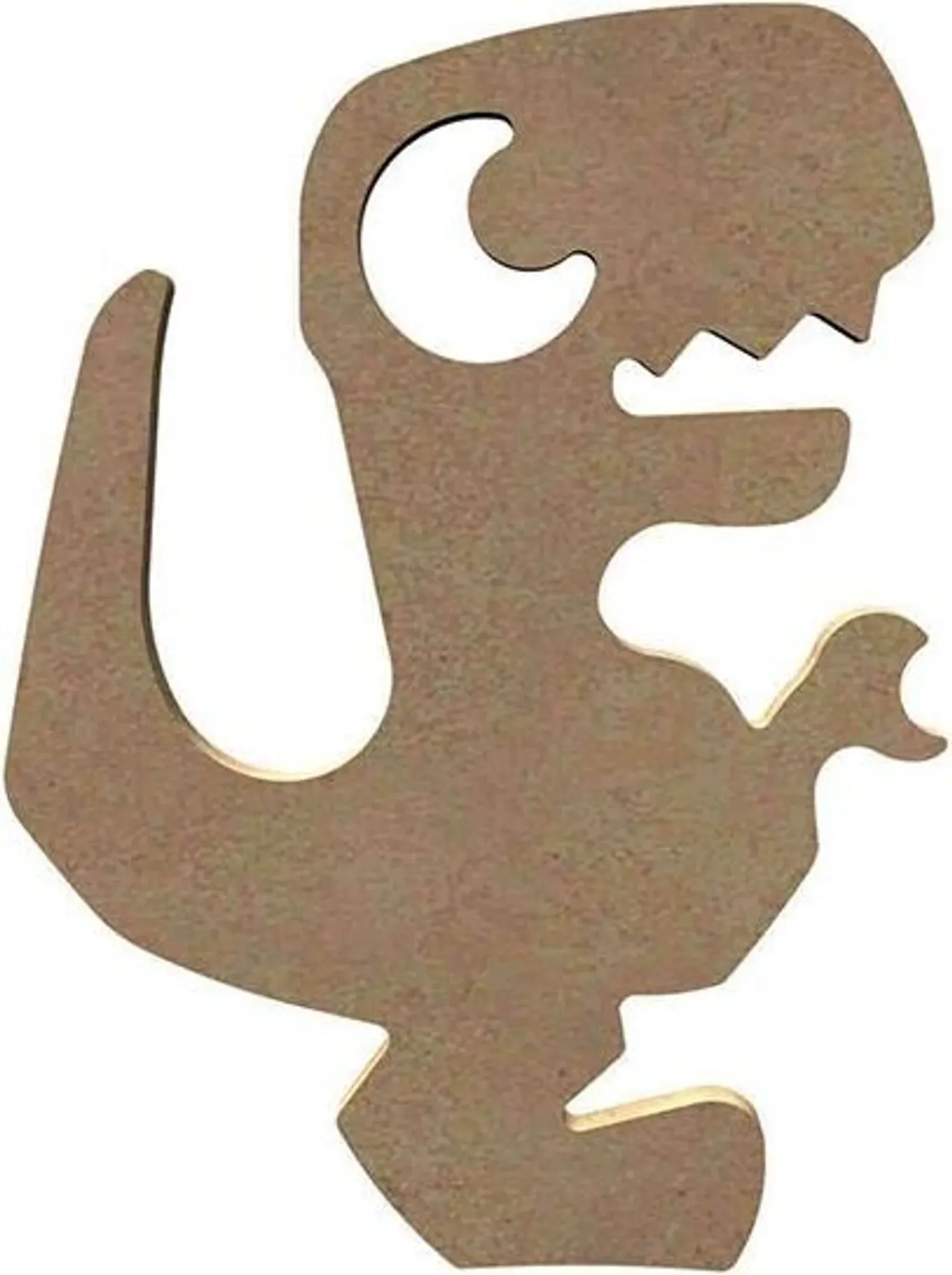 Gomille - T-Rex aus MDF-Holz zum Verzieren – 15 cm
