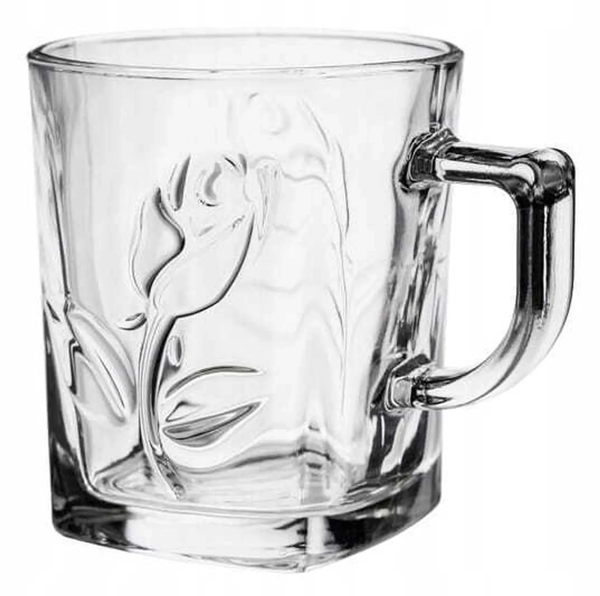 Galicja – Glas mit Henkel, quadratisch, 260 ml