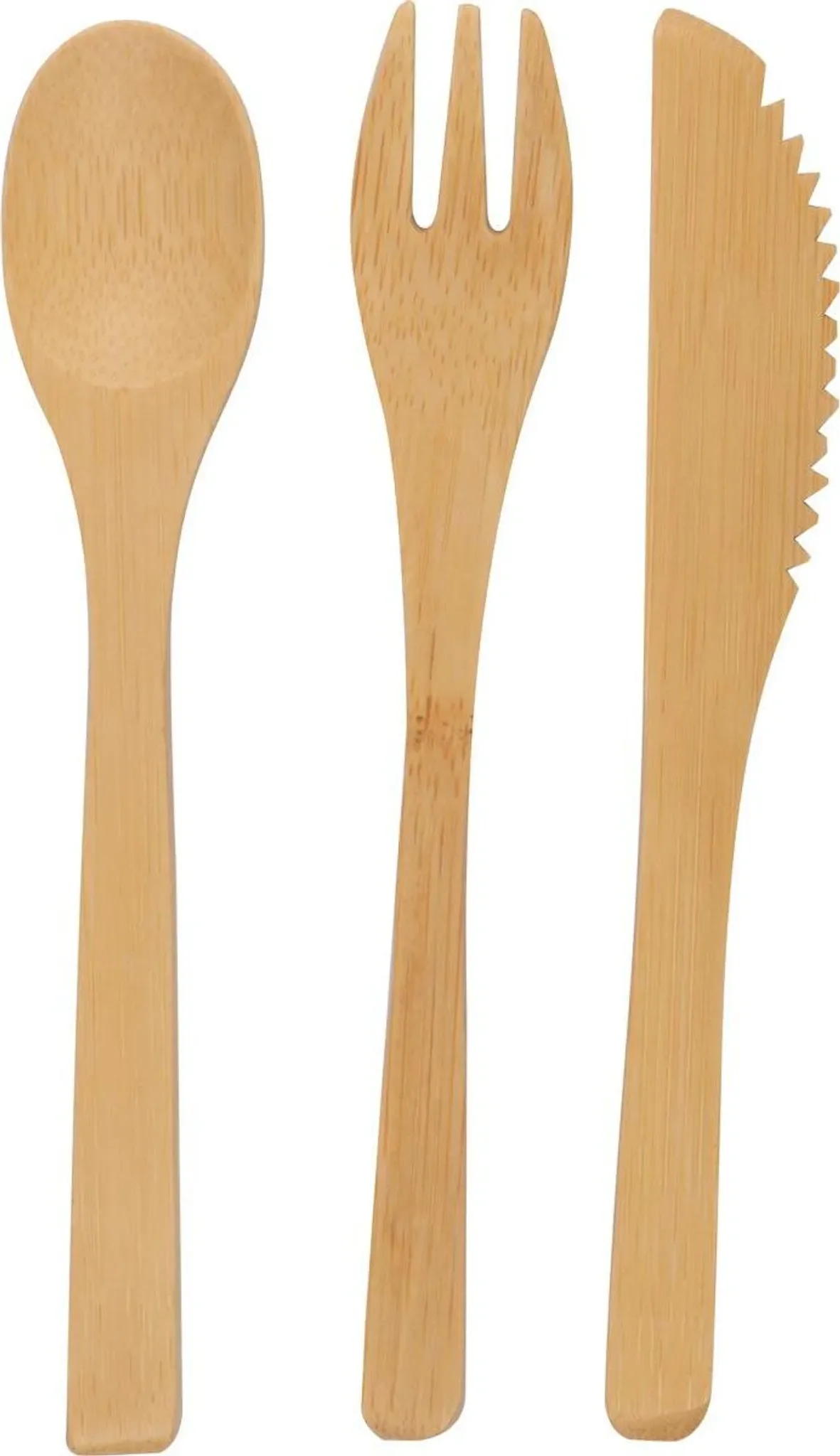 MACMA - Bambus-Besteckset im Baumwoll-Etui – leicht & wiederverwendbar