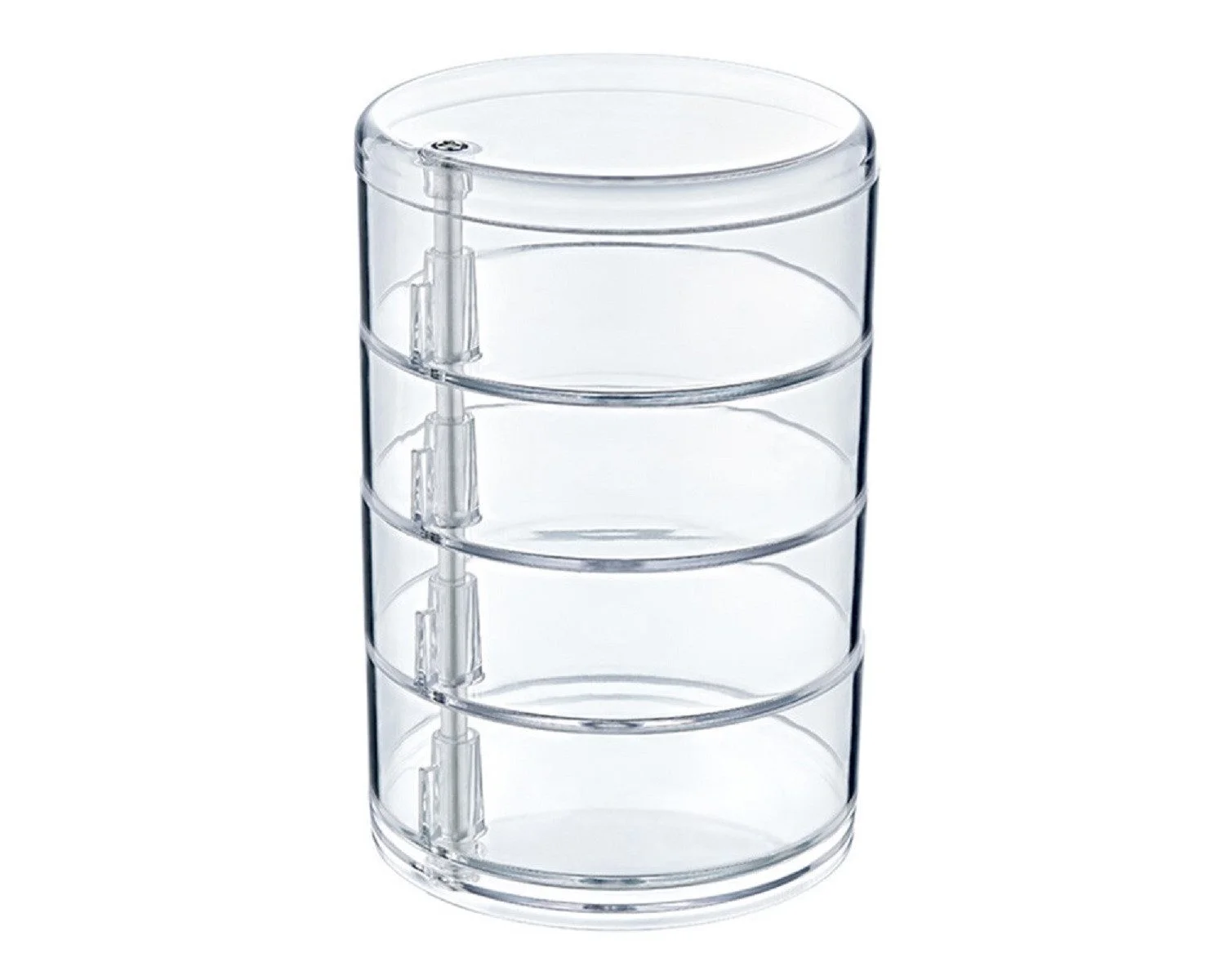 MICHELINO - Transparenter Schmuck Organizer mit 4 Fächern